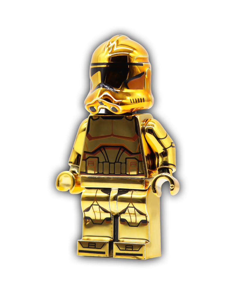 Gold Shiny Trooper Custom Minifigure