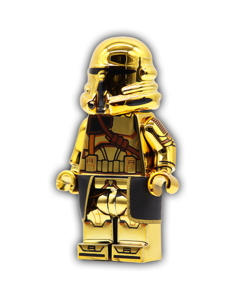 Gold Shiny Paratrooper Custom Minifigure