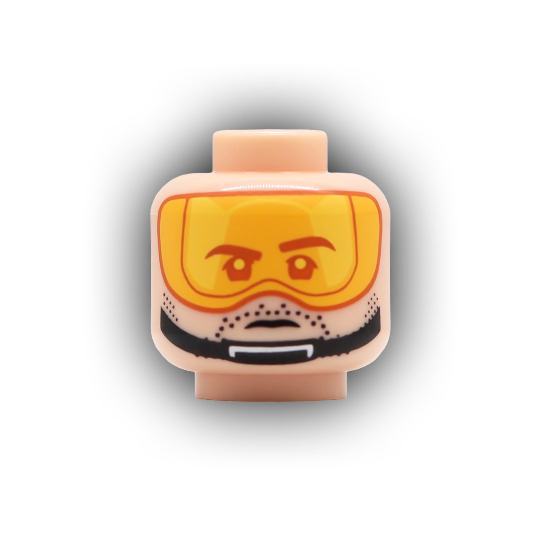 Rebel Pilot Custom Head (Stubble)