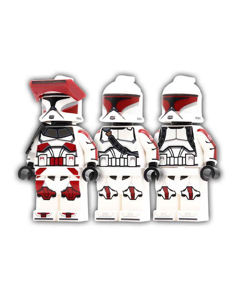 P1 Red Guard Trio Pack Custom Minifigures