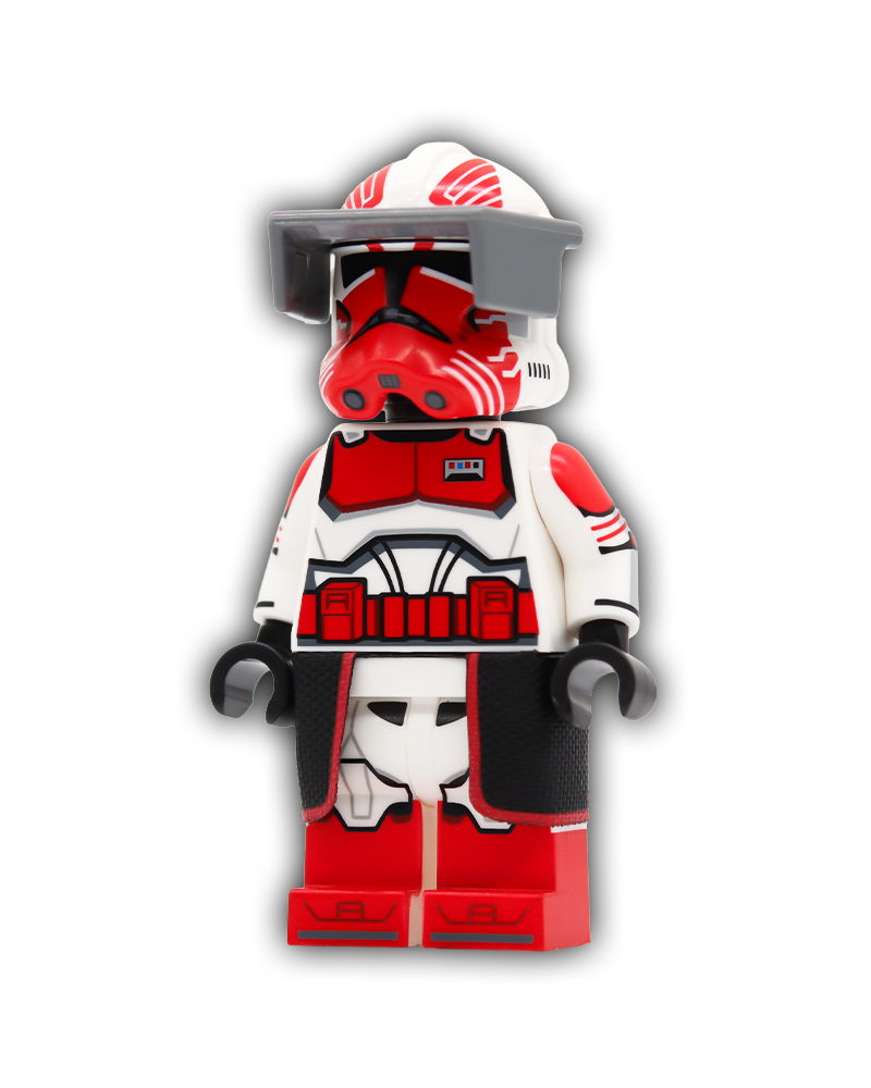 Red Loyalist Commander V3 Custom Minifigure