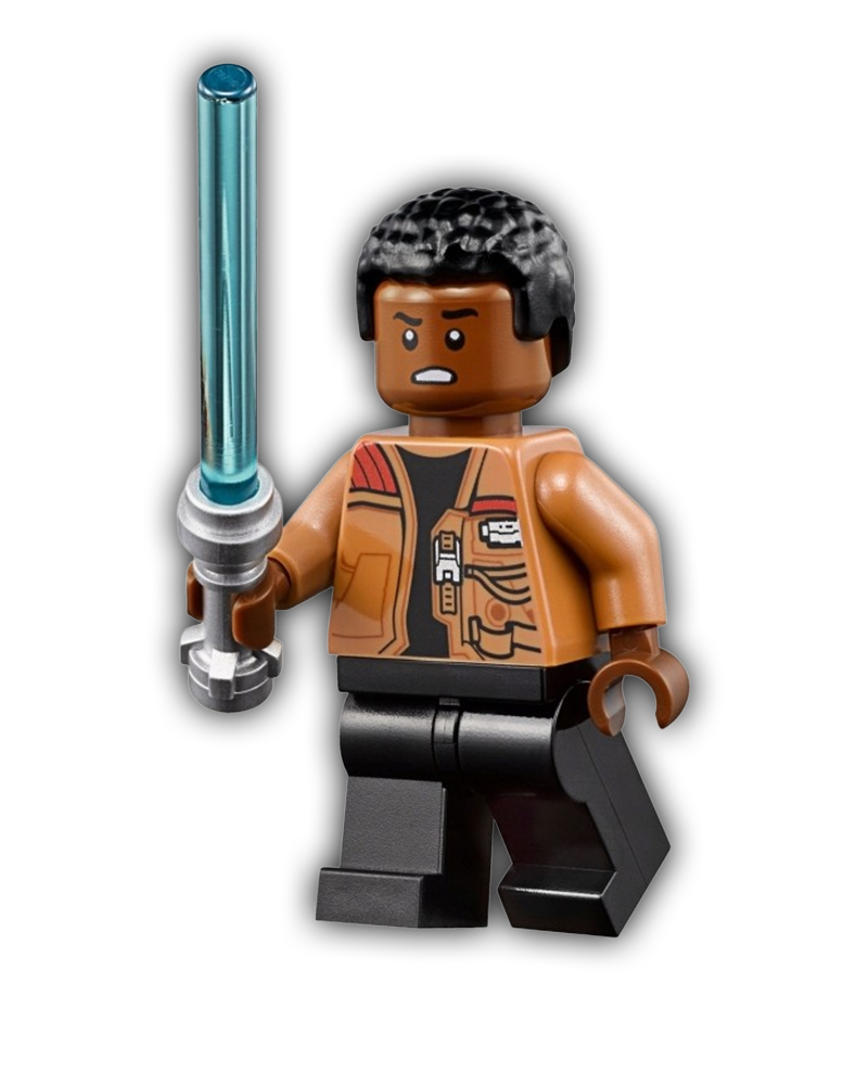 LEGO Star Wars Finn - Medium Nougat Jacket, Black Legs (SW0676)