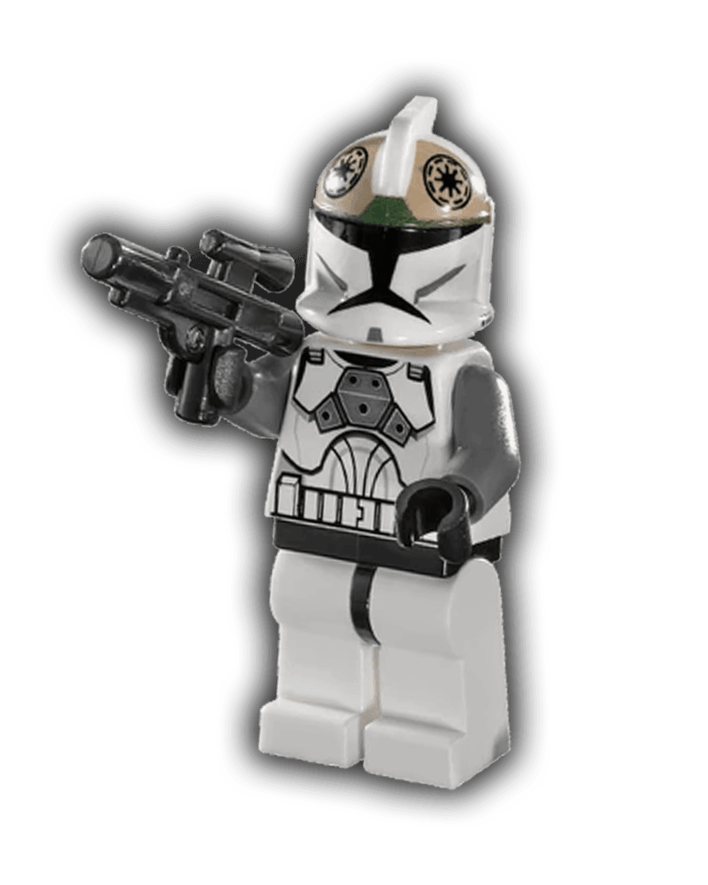 LEGO Star Wars Minifigure Clone Trooper Gunner Phase 1 Large Eyes BricksAndFigsDE