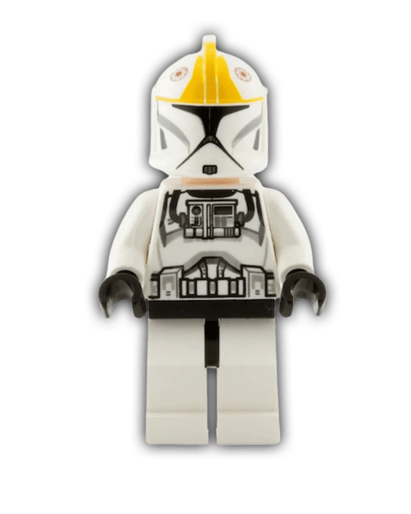 LEGO Star Wars Minifigure Clone Trooper Pilot (Phase 1) - Bright Light Orange Markings, Scowl (SW0491) - BricksAndFigsDE