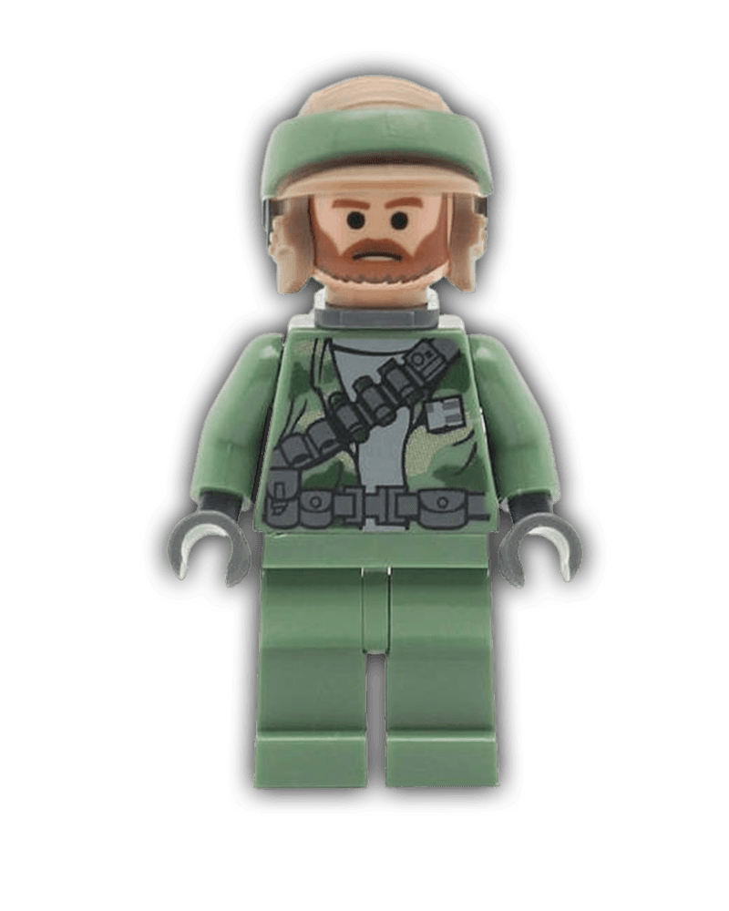 LEGO Star Wars Minifigure Endor Rebel Commando Beard SW0240 BricksAndFigsDE