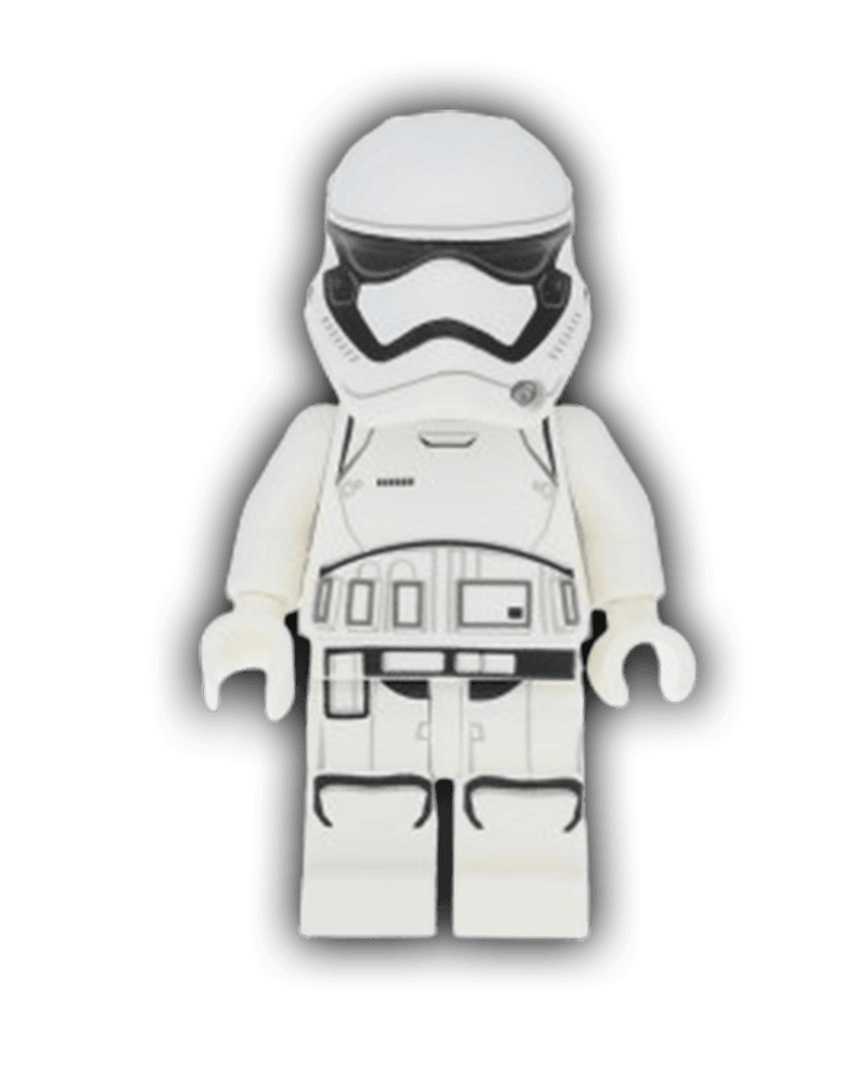 LEGO Star Wars Minifigure First Order Stormtrooper (Rounded Mouth Pattern) (SW0667) - BricksAndFigsDE