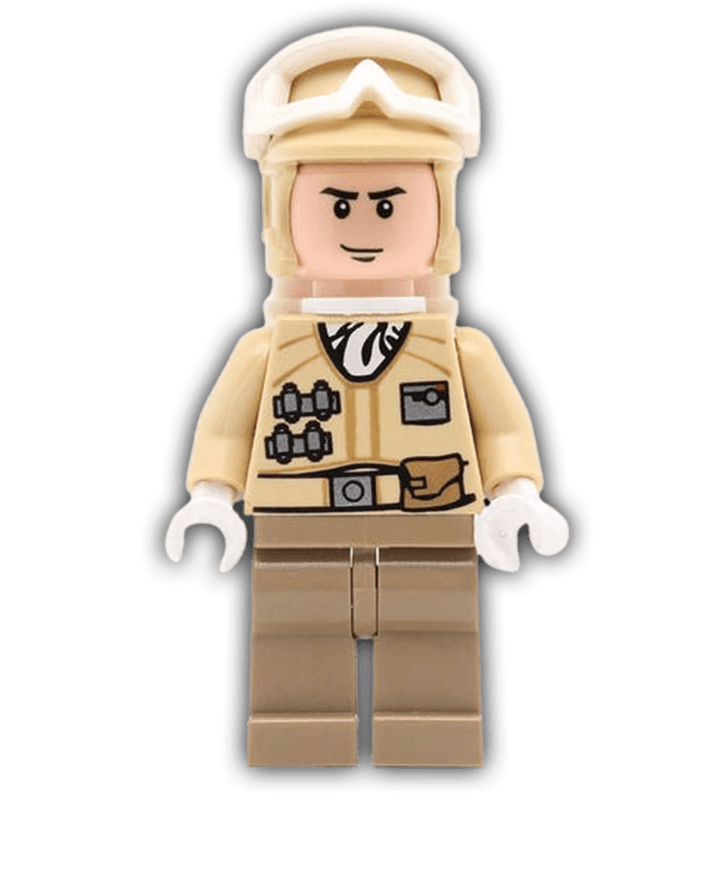 LEGO Star Wars Minifigure Hoth Rebel Trooper Black Chin Dimple SW02 BricksAndFigsDE