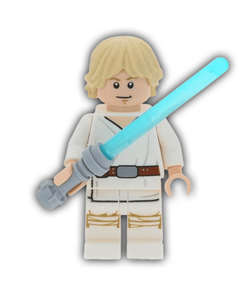 LEGO Star Wars Minifigure Luke Skywalker Tatooine White Legs Stern BricksAndFigsDE