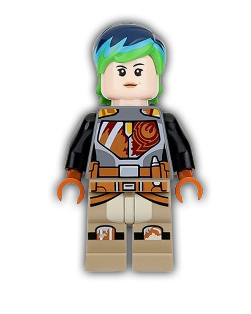 LEGO Star Wars Minifigure Sabine Wren - Dark Brown Armor, Helmet (SW0742)