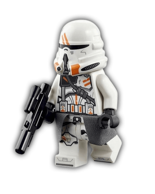 LEGO Star Wars Minifigure Clone Airborne Trooper, 212th Attack Battalion (Phase 2) - White Arms (SW1100)