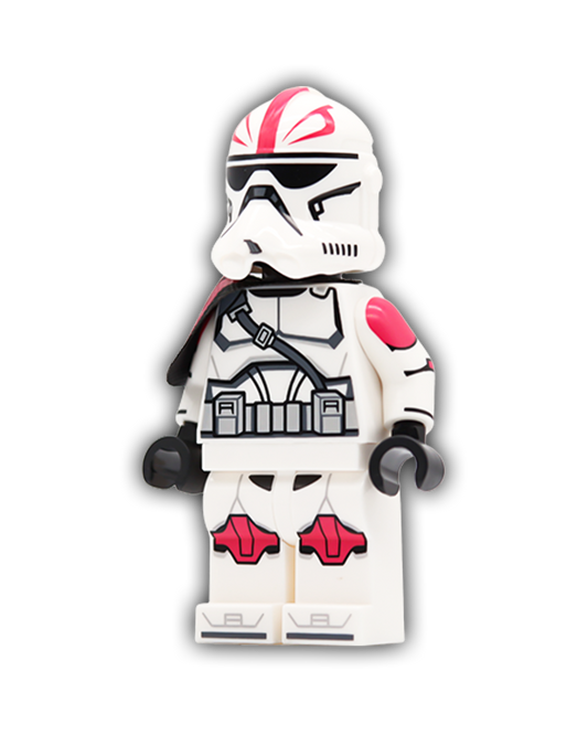 Captain Pink (Cartoon Style) Custom Minifigure