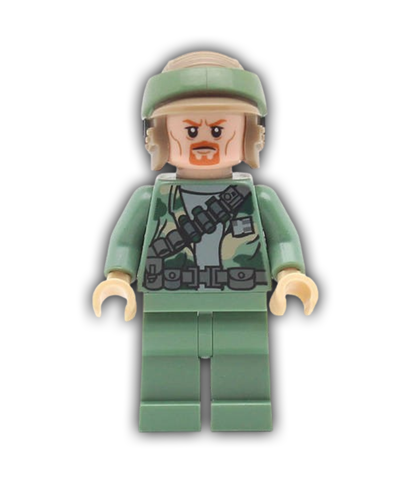 LEGO Star Wars Minifigure Endor Rebel Trooper (Sand Green) (SW0507)