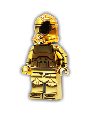 Gold Shiny Trooper Custom Minifigure
