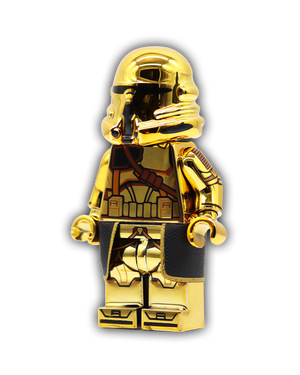 Gold Shiny Paratrooper Custom Minifigure