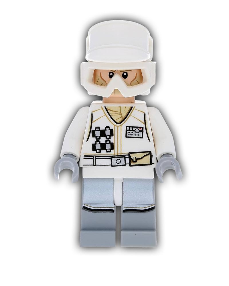 LEGO Star Wars Minifigure Hoth Rebel Trooper White Uniform (Tan Beard, without Backpack) (SW0765)