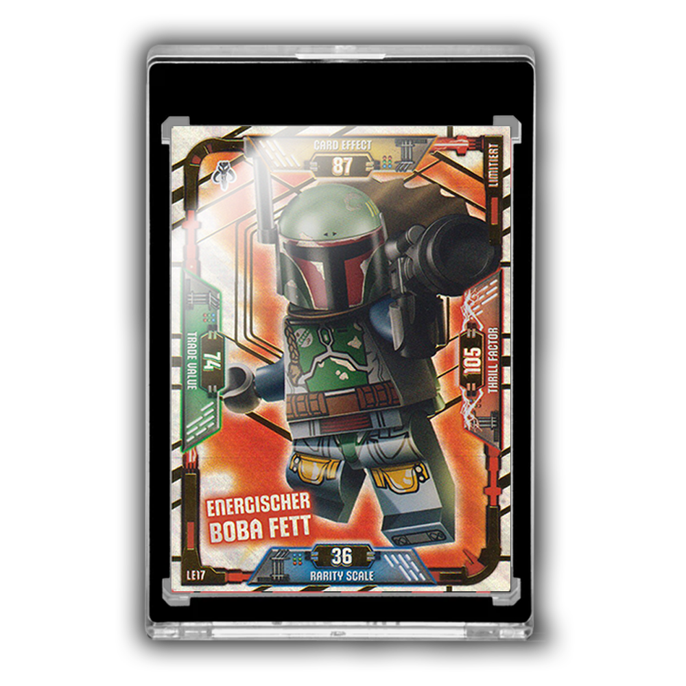LE17 - Energischer Boba Fett - Limitierte Auflage - LEGO Star Wars SERIE 1 - mit Magnet Case - BricksAndFigsDE