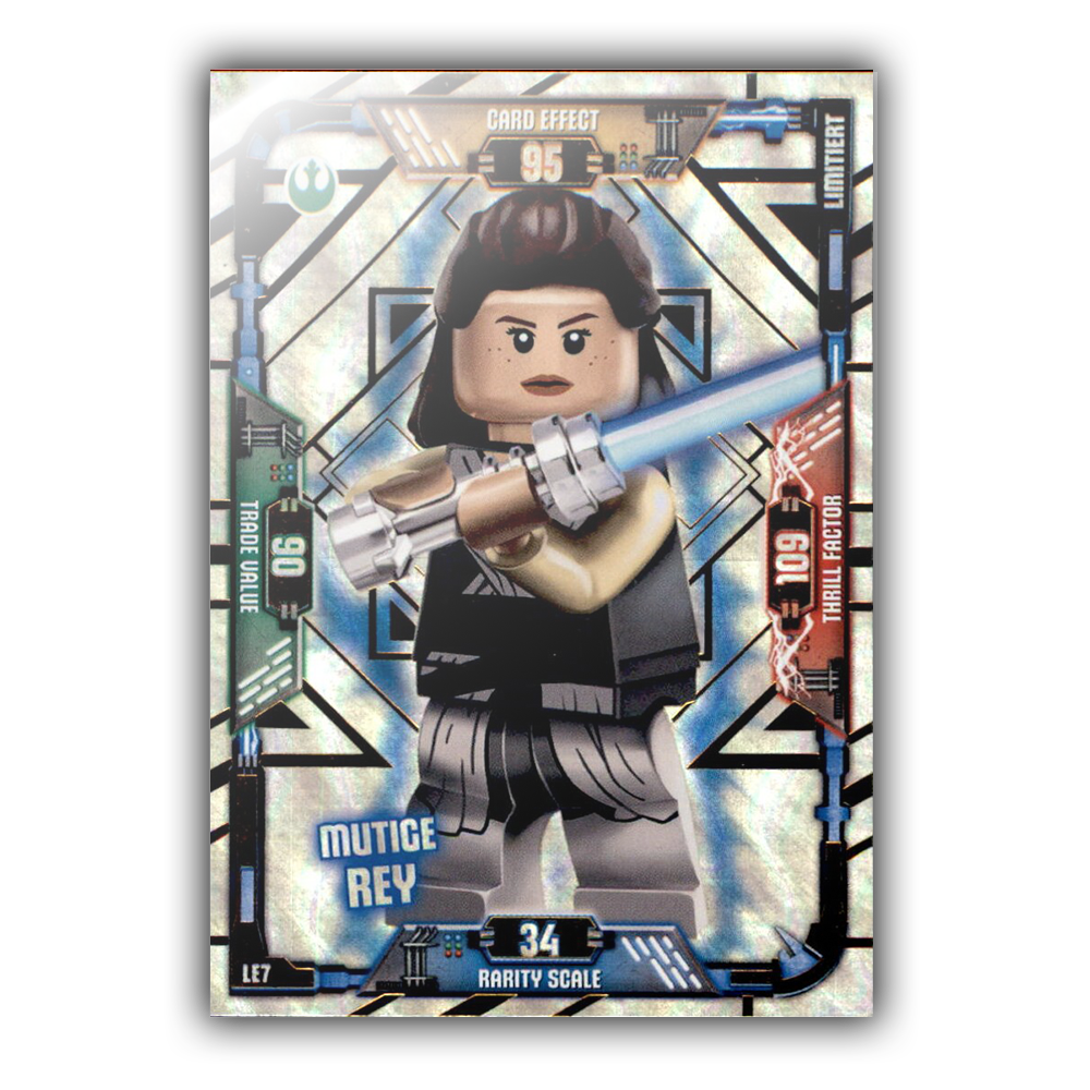 LE7 - Mutige Rey - Limitierte Auflage - LEGO Star Wars SERIE 1 - BricksAndFigsDE