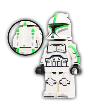 P1 Light Green Jet Trooper Custom Minifigure