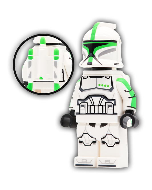 P1 Light Green Jet Trooper Custom Minifigure