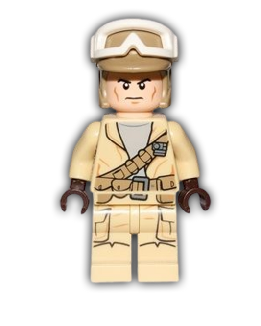 LEGO Star Wars Minifigure Rebel Trooper, Goggles, Dark Tan Helmet (SW0688)