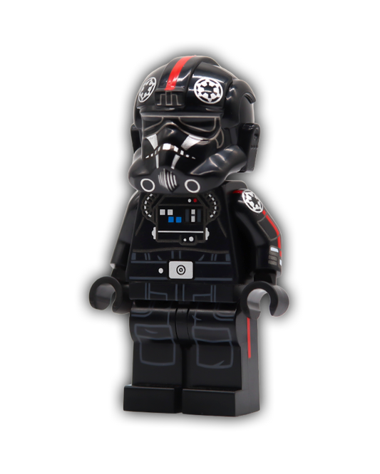 Red Stripe Pilot Baron Custom Minifigure
