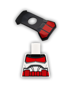Red Clone Torso & Pauldron Custom Bundle
