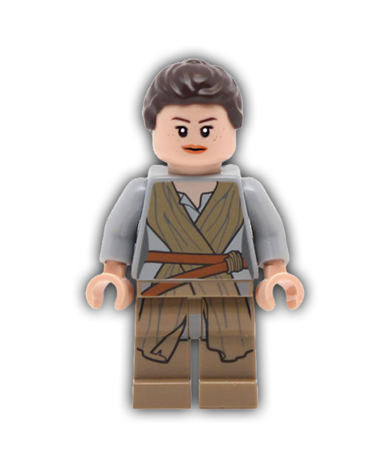 LEGO Star Wars Minifigure Rey - Dark Tan Tied Robe (SW0677)