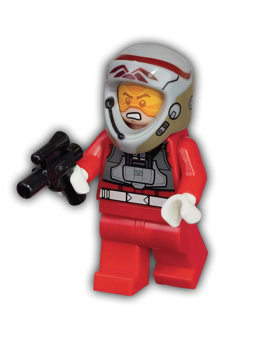 LEGO Star Wars Minifigure Rebel Pilot A-wing (Open Helmet, Red Jumpsuit) (SW0757)