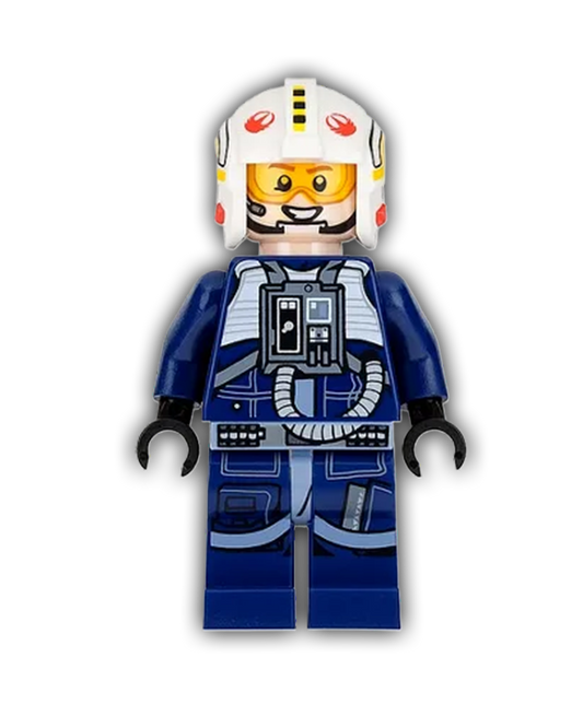 LEGO Star Wars Minifigure Rebel Pilot Y-wing (Dark Blue Jumpsuit) (SW0801)