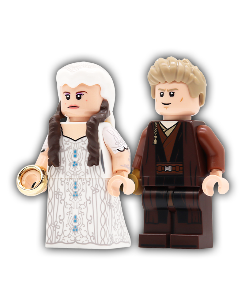 The Newly Weds Custom Minifigures