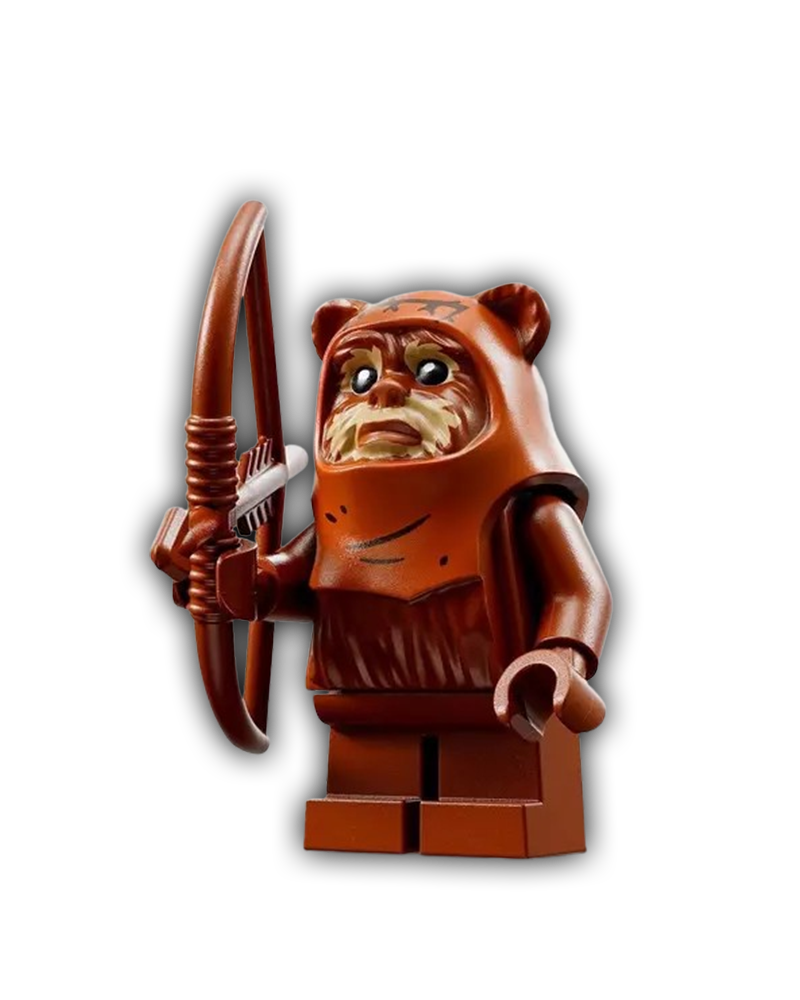 LEGO Star Wars Minifigure Wicket (Ewok), Hood with Wrinkles (SW1218)