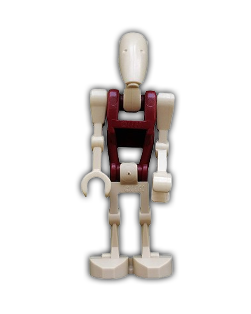 Battle Droid Security with Straight Arm and Dark Red Torso (SW0096) - BricksAndFigsDE
