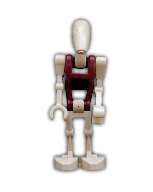 Battle Droid Security with Straight Arm and Dark Red Torso (SW0096) - BricksAndFigsDE