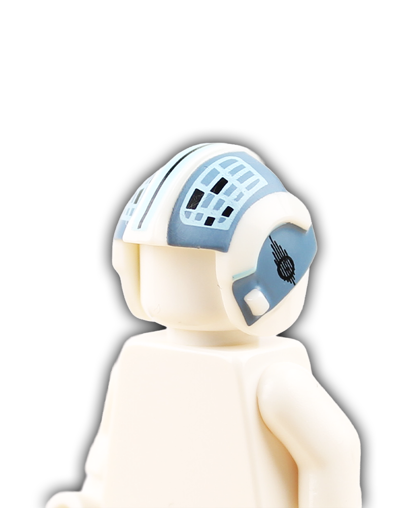 Blue Squadron Rebel Pilot Custom Helmet - Blue Three
