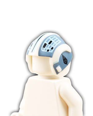 Blue Squadron Rebel Pilot Custom Helmet - Blue Three