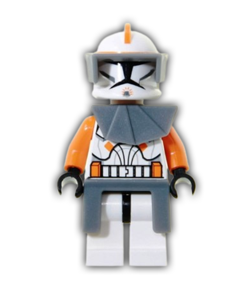 LEGO Star Wars Minifigure Clone Trooper Commander Cody, 212th Attack Battalion (Phase 1) - Visor, Pauldron, and Kama (SW0196)