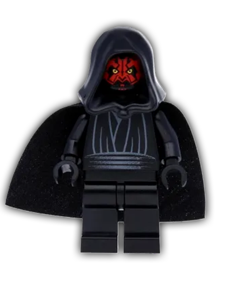 LEGO Star Wars Minifigure Darth Maul - Hood and Cape, Sash without Pouch (SW0003)