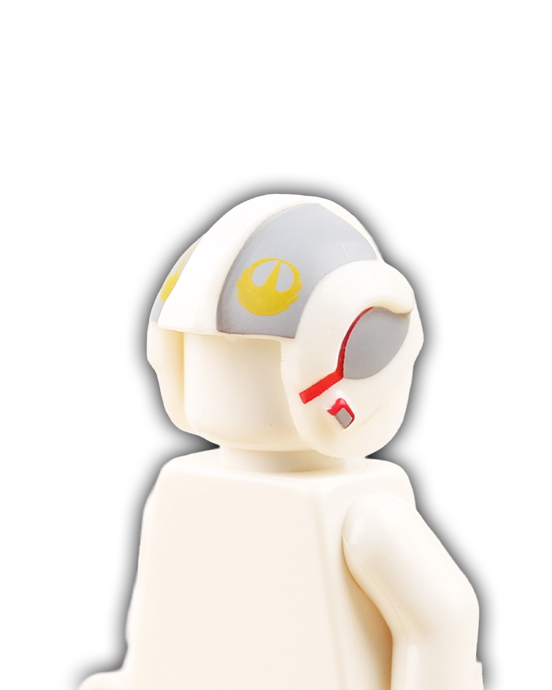 Gold Squadron Rebel Pilot Custom Helmet - Gold Six