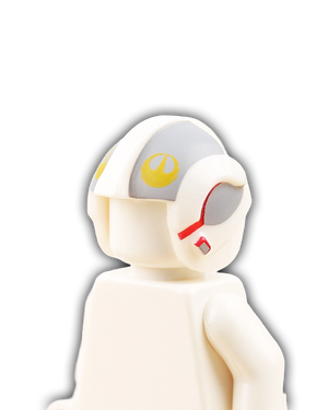 Gold Squadron Rebel Pilot Custom Helmet - Gold Six