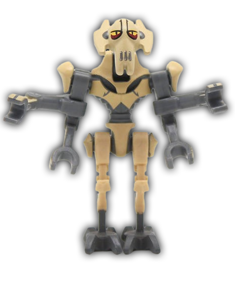 LEGO Star Wars Minifigure General Grievous - Bent Legs, Tan Armor (SW0254)