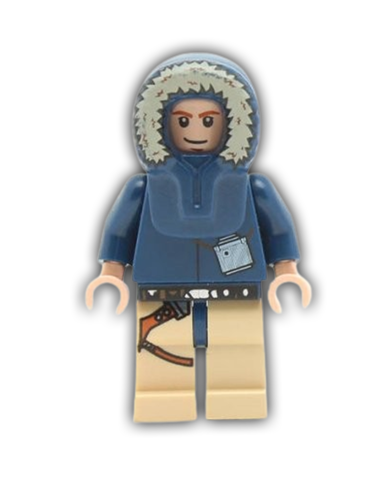 LEGO Star Wars Minifigure Han Solo - Light Nougat, Parka Hood, Tan Legs with Holster (2010) (SW0253a)