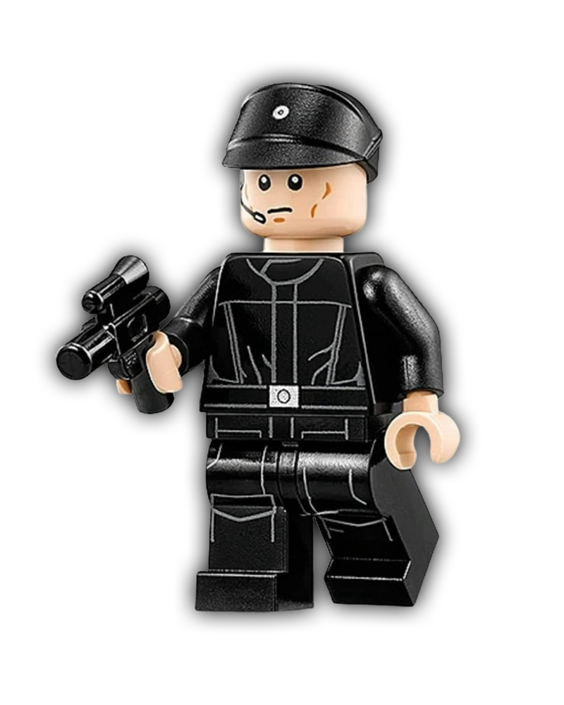 LEGO Star Wars Minifigure Imperial Crew, Black Jumpsuit, Cavalry Kepi (SW0545)