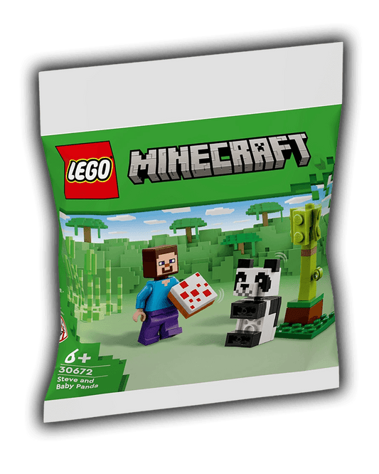 LEGO 30672 Steve and Baby Panda Polybag - BricksAndFigsDE