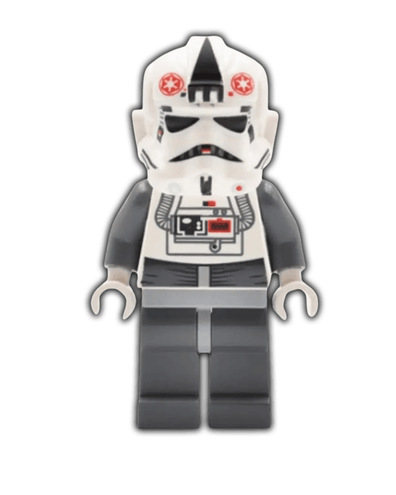 LEGO Star Wars Minifigure AT-AT Driver - Red Imperial Logo, Bluish Grays, Black Head, Stormtrooper Type 2 Helmet (SW0262) - BricksAndFigsDE