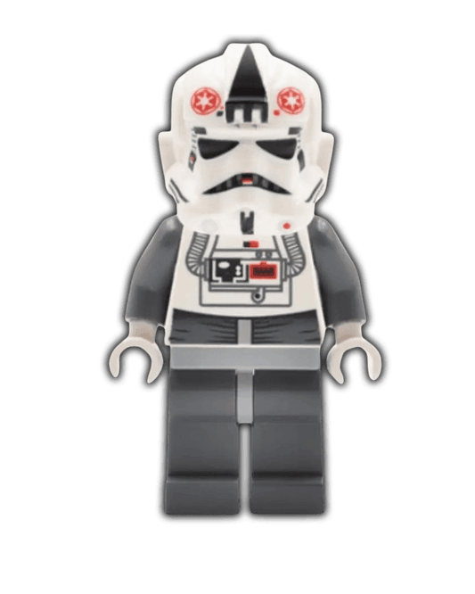 LEGO Star Wars Minifigure AT-AT Driver - Red Imperial Logo, Bluish Grays, Black Head, Stormtrooper Type 2 Helmet (SW0262) - BricksAndFigsDE