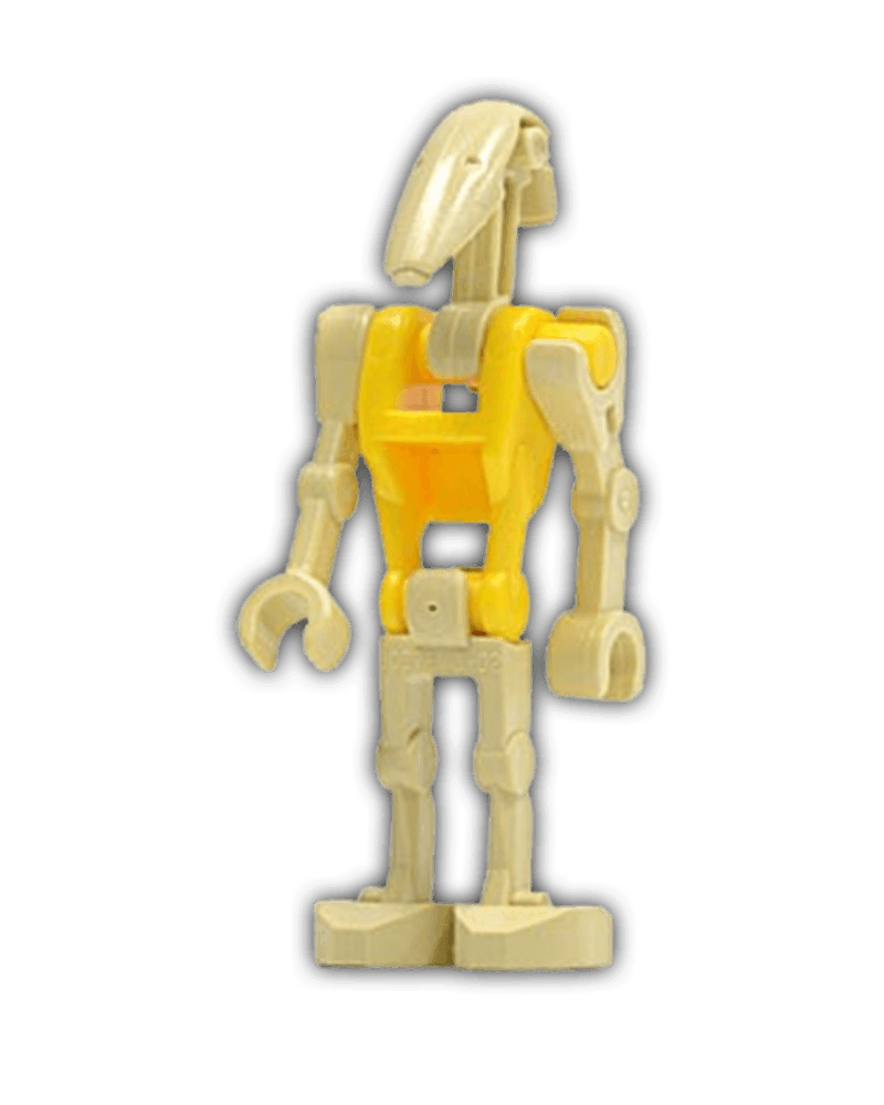 Battle Droid Commander with Straight Arm and Yellow Torso (SW0184) - BricksAndFigsDE