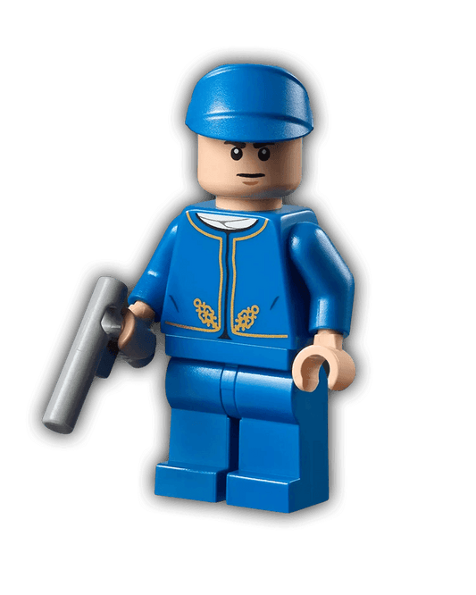 LEGO Star Wars Minifigure Bespin Guard - Light Nougat Head, Detailed Gold Trim, Furrowed Eyebrows (SW0762) - BricksAndFigsDE