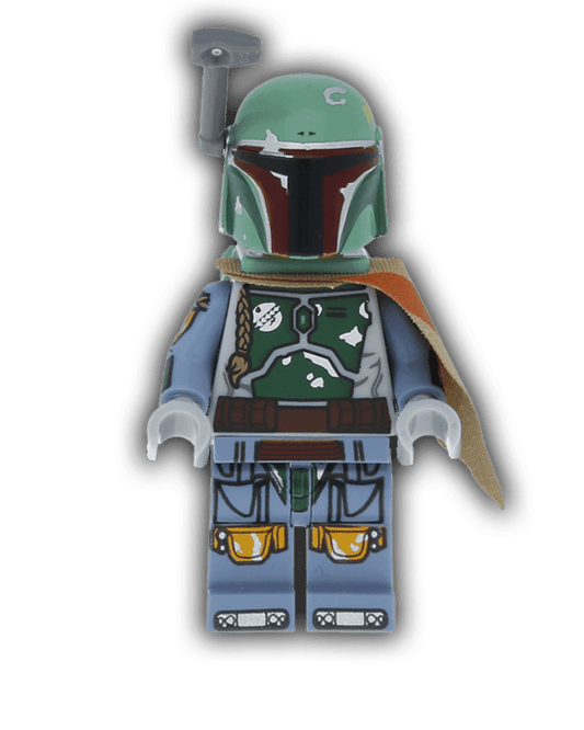 Boba Fett - Pauldron, Helm, Jetpack, bedruckte Arme und Beine (SW0610) - BricksAndFigsDE