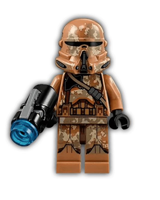 LEGO Star Wars Minifigure Clone Airborne Trooper (Phase 2) - Geonosis Camouflage, Smirk (SW0605) - BricksAndFigsDE