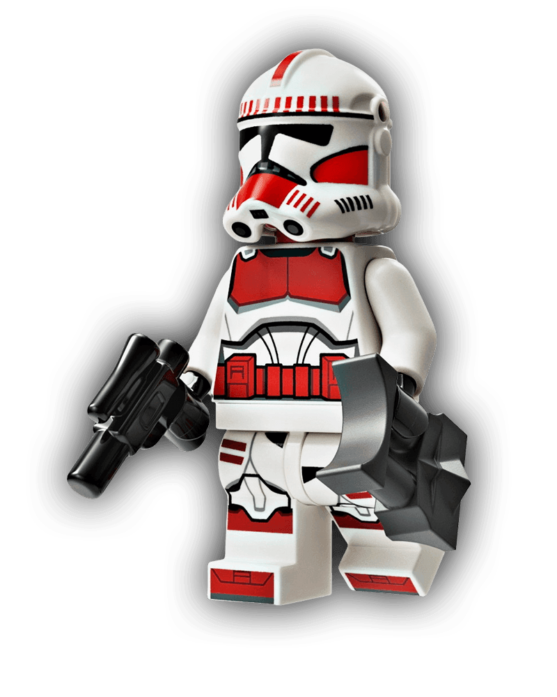 Clone Shock Trooper, Coruscant Guard (Phase 2) - Nougat Head (SW1305) - BricksAndFigsDE